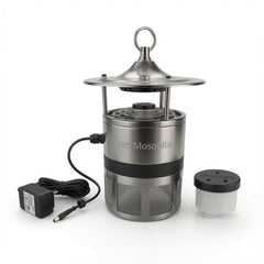 Mrs Mosquito front stainless-steel housing showing durable outdoor design and premium look