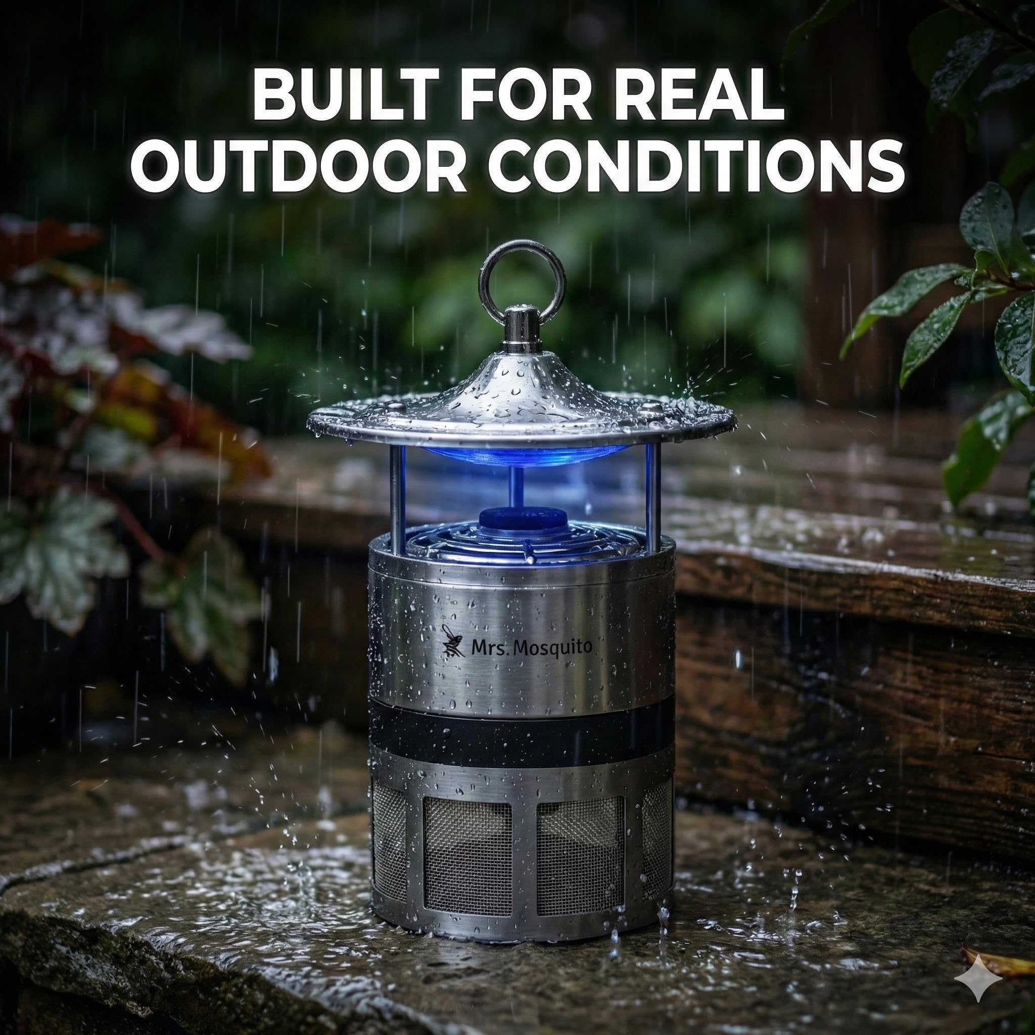 Mrs Mosquito octenol lure cartridge detail showing sealed, leak-proof safe attractant