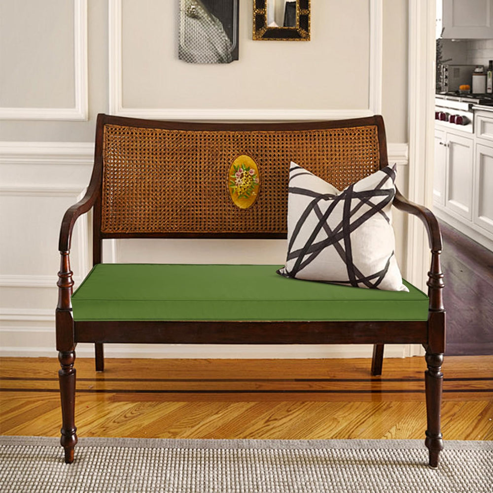 Mrsenloi cushion next to a ruler showing 42x18x3 inch dimensions for accurate size comparison