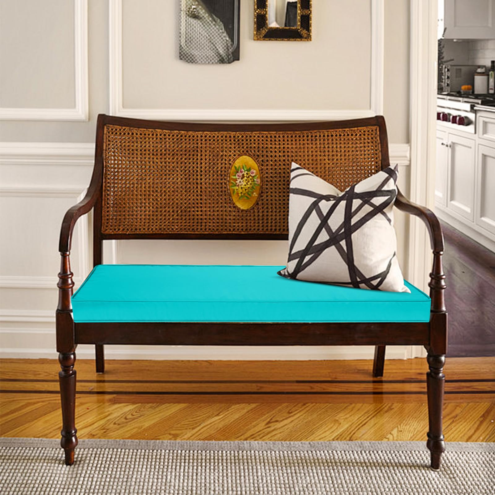 Mrsenloi bench cushion in patio setting adds comfort and cohesive decor