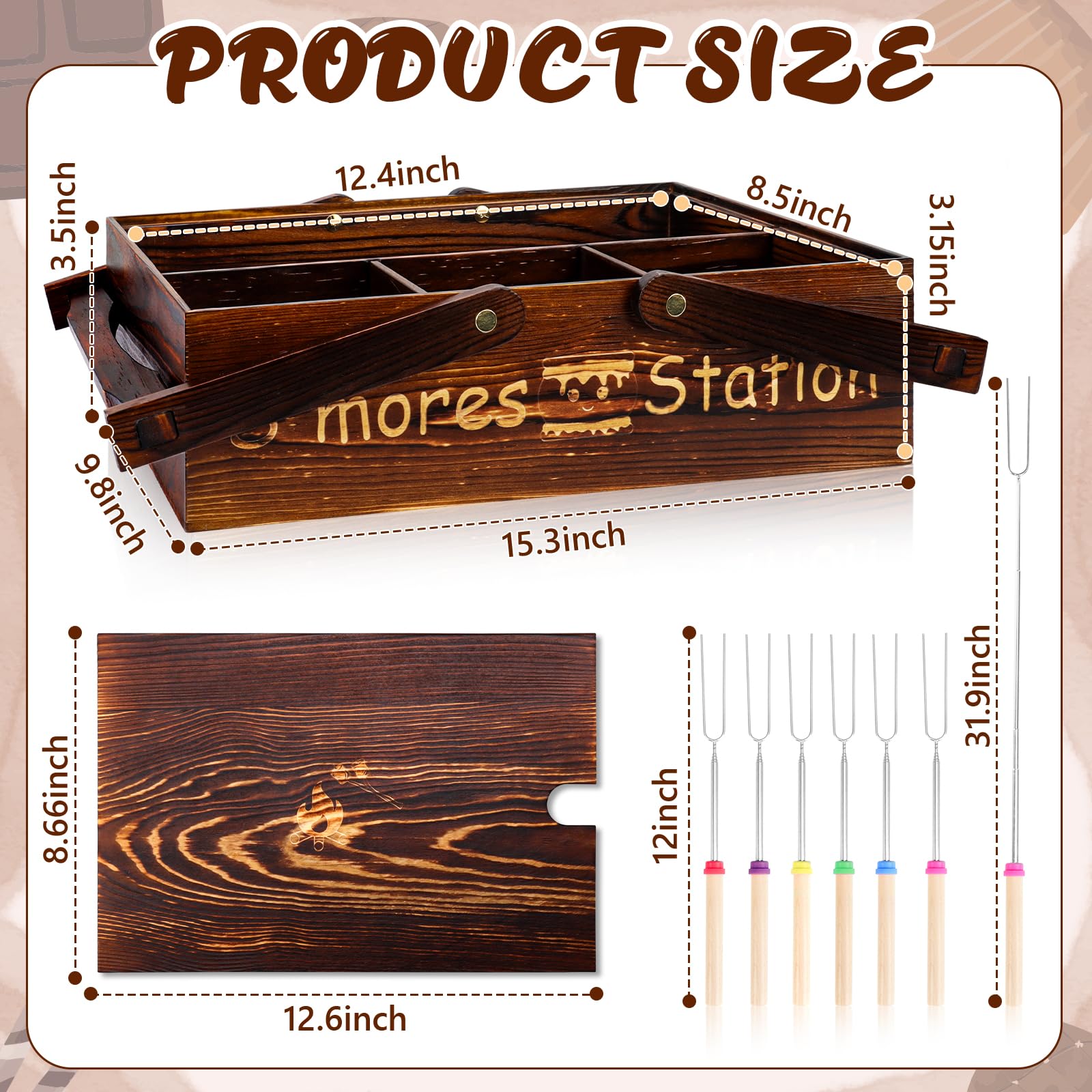 MSHUNKEJI open box showing four compartments for organized storage