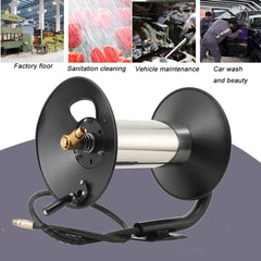 MSOTLIYR smooth hand crank closeup for easy tangle-free rewinding benefit