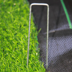 MTB Garden staples beveled ends detail enabling easier ground penetration