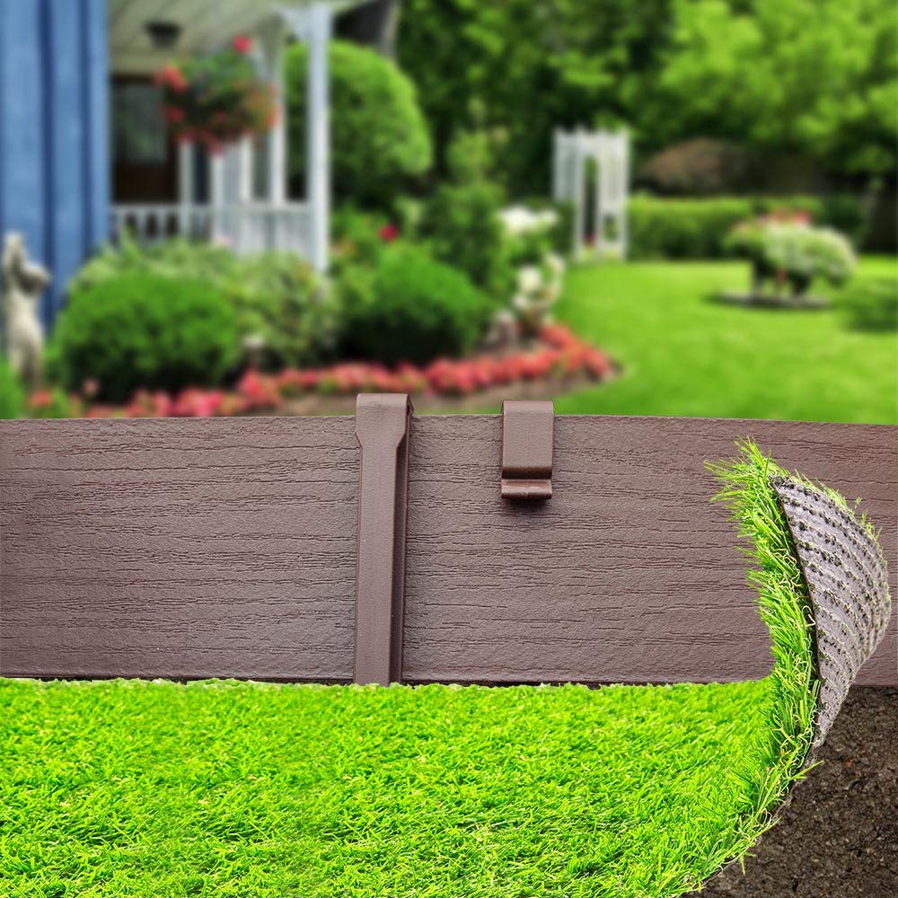 MTB Garden trimmed edging showing how to cut to fit and customize
