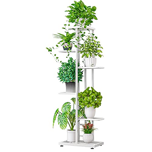 MTB Garden front view showing six tiers and white finish, ideal for space-saving display