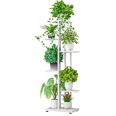MTB Garden front view showing six tiers and white finish, ideal for space-saving display
