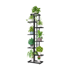 MTB Garden front view of 8-tier plant stand showing neat vertical display and modern color