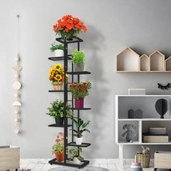 MTB Garden plant stand on patio with pots showing decorative outdoor display benefit