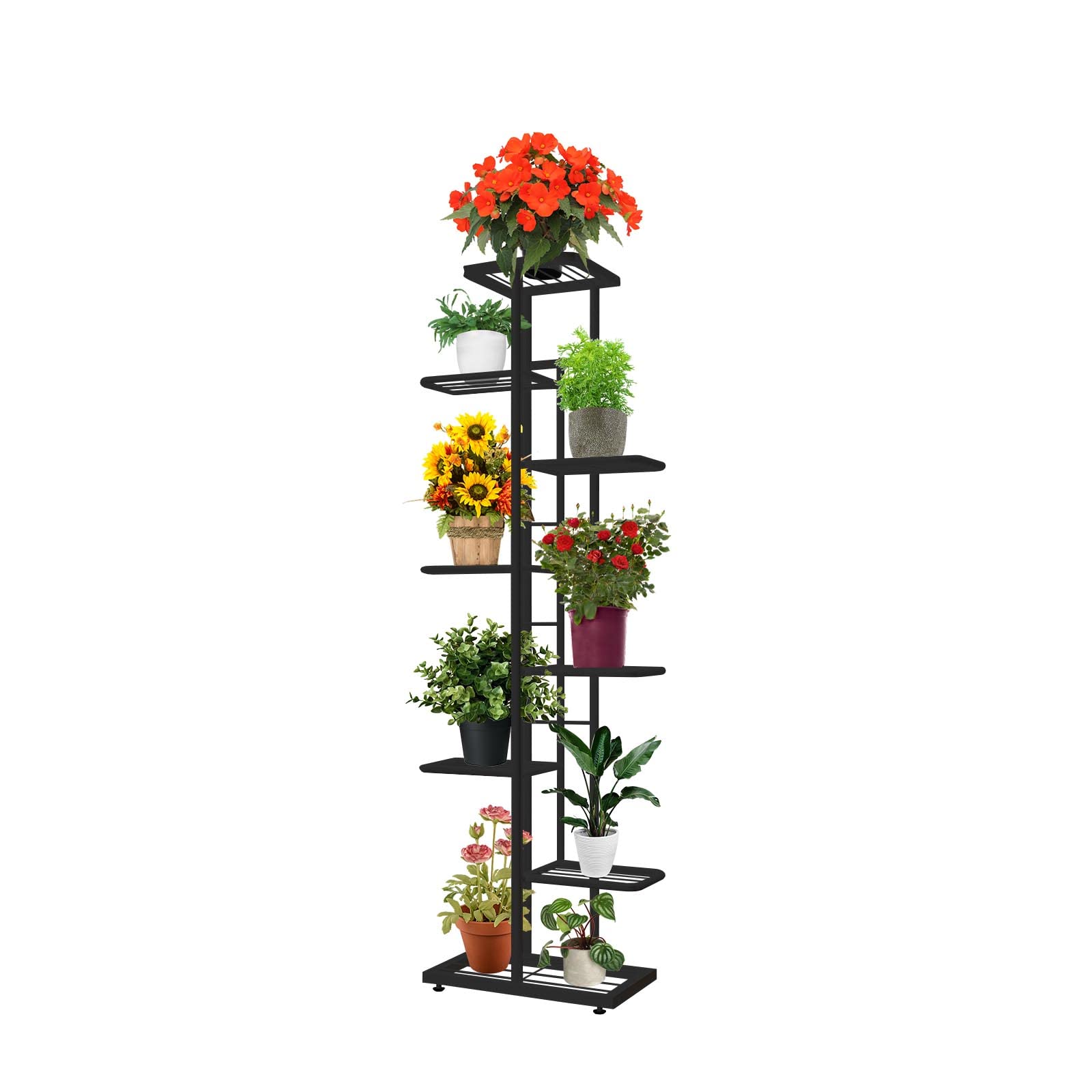 MTB Garden beside potted plants and books showing scale and space-saving advantage