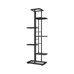 MTB Garden shelf loaded with potted plants demonstrating space-saving vertical organization
