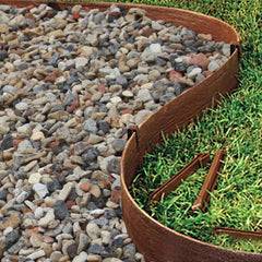 MTB Garden twelve 10-inch spikes placed on top showing secure anchoring