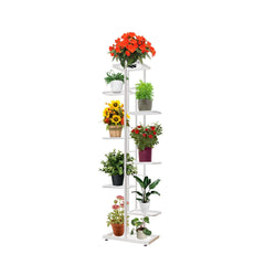 MTB Garden plant stand with mixed pots in use illustrating layered plant display benefit