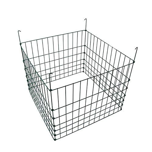 MTB Supply compost bin front view showing stable square structure and airflow benefit