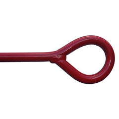 MTB Supply anchor partially installed in soil illustrating ease of hand or machine use