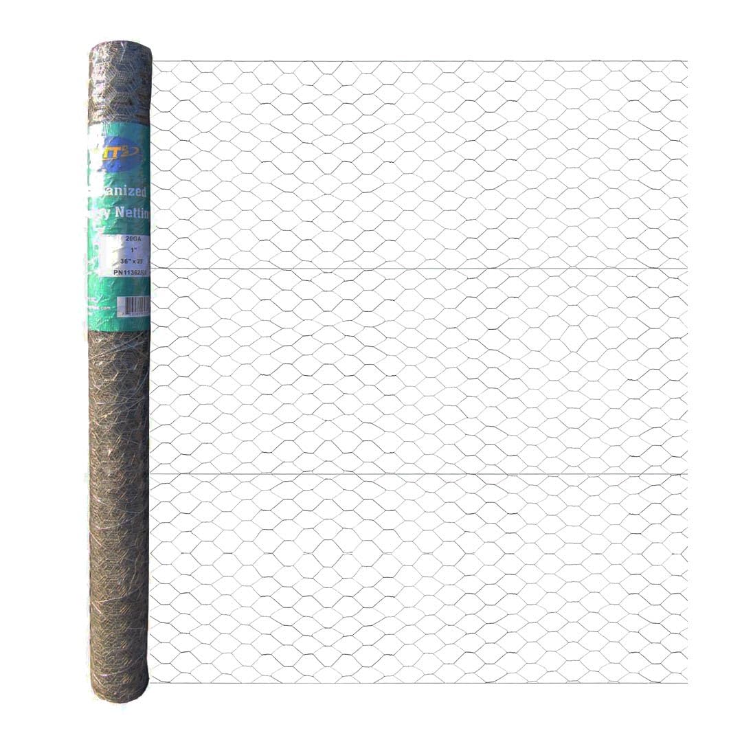MTB Supply front packaging of galvanized chicken wire showing product and size for quick identification