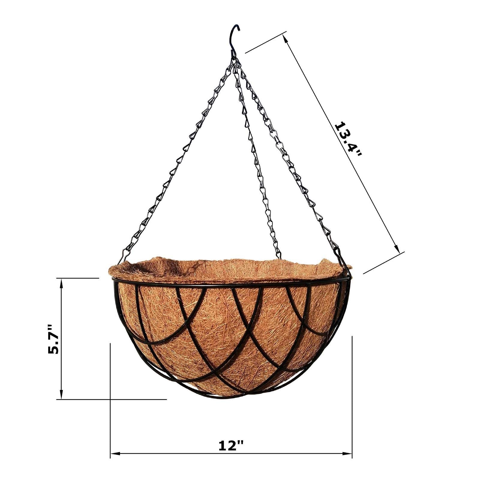 MTB Supply close-up of natural coco-liner texture retaining moisture for plant health