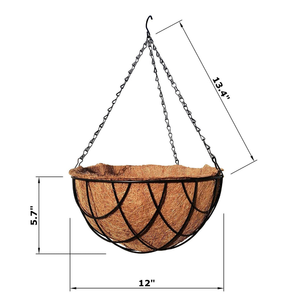 MTB Supply close-up of natural coco-liner texture retaining moisture for plant health