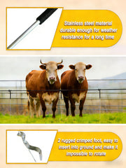 MTB Supply welded two-pronged foot detail, improves ground stability
