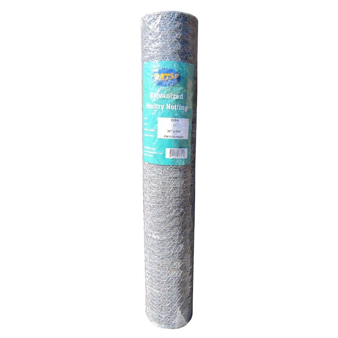 MTB Supply front view of 36x150 galvanized roll showing size and ready-to-install benefit