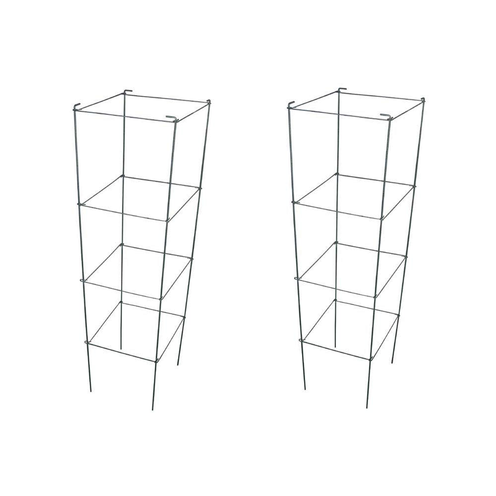MTB Supply front view of two assembled cages showing stable square frame benefit