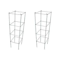 MTB Supply front view of two assembled cages showing stable square frame benefit