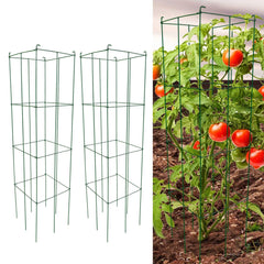 MTB Supply front view of green folding square cage showing stable support