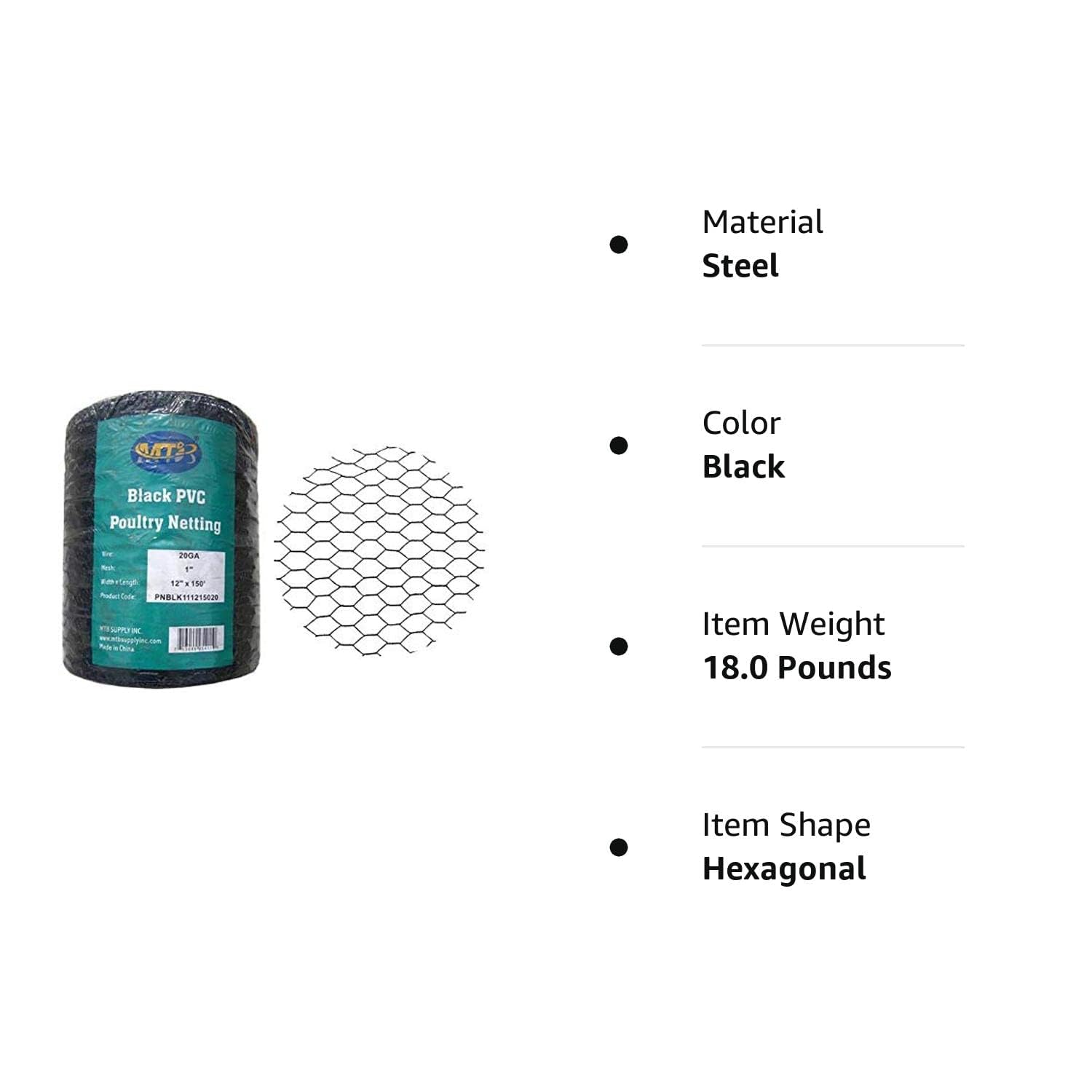 MTB Supply netting used in backyard landscape showing discreet black color blending with garden