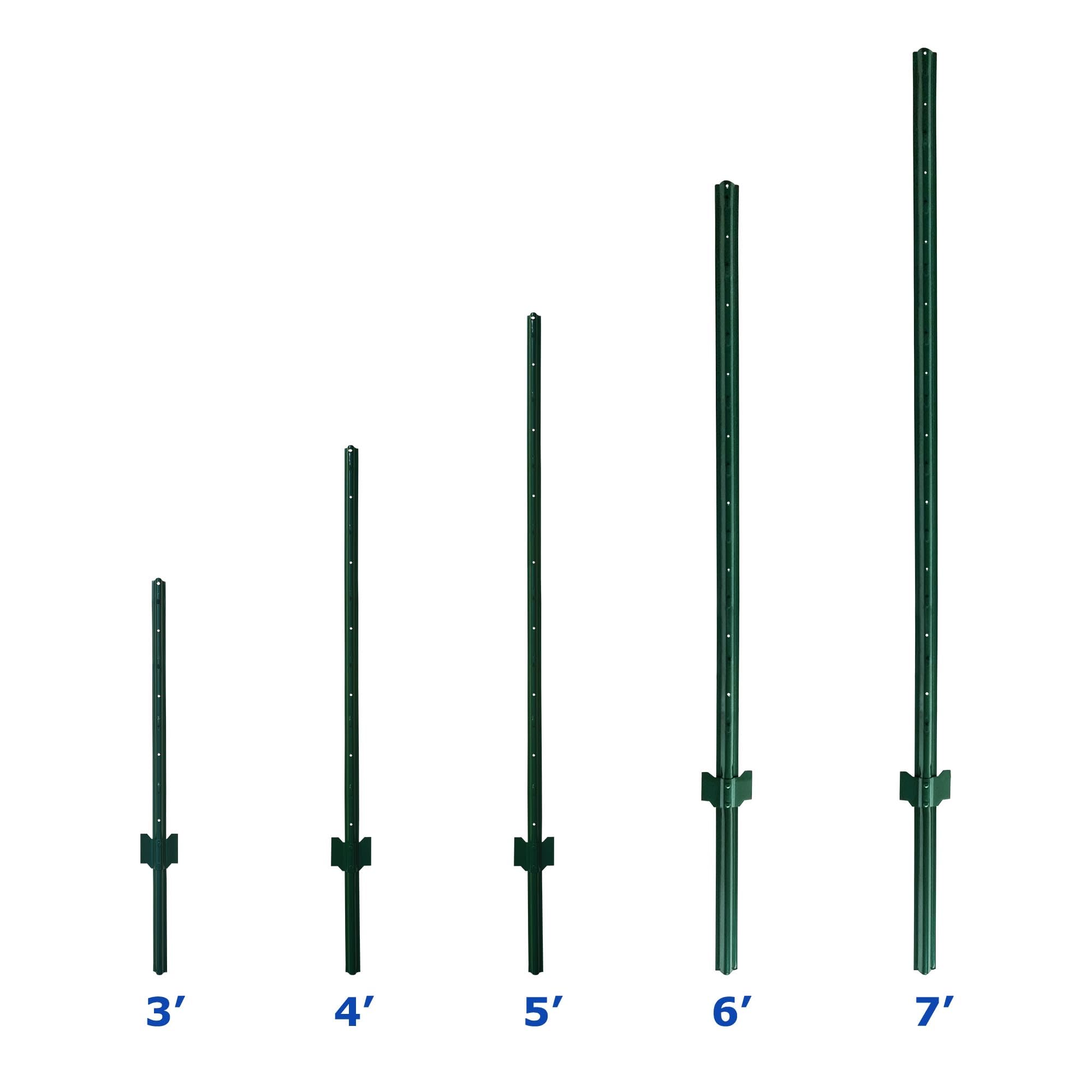 MTB Supply installed posts in garden illustrating neat, low-visibility perimeter