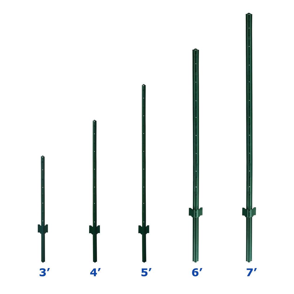 MTB Supply installed posts in garden illustrating neat, low-visibility perimeter