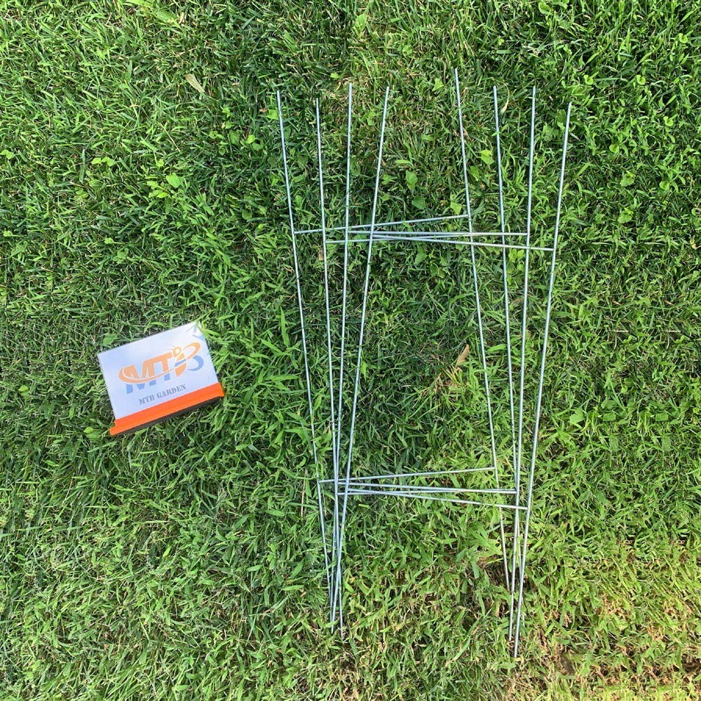 MTB Supply stakes installed in yard displaying a real estate sign for visible promotion