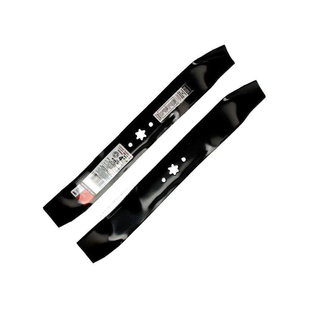 MTD 42" 3-in-1 blade set front view showing blades for clean cutting