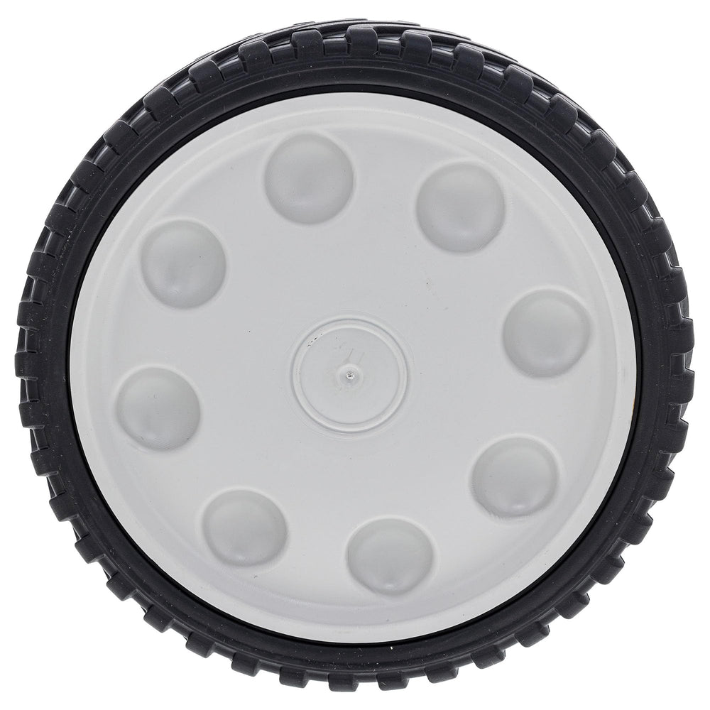 MTD Genuine Parts front view of 8x2 wheel showing precise fit and durability