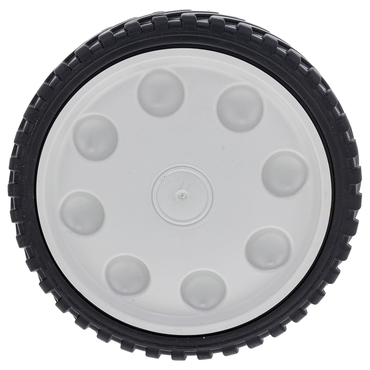 MTD Genuine Parts front view of 8x2 wheel showing precise fit and durability