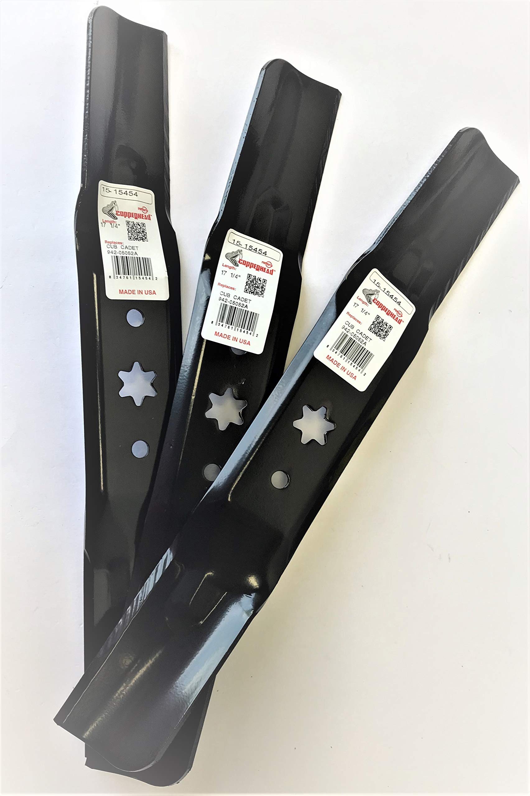 MTD Genuine Parts blade installed on mower deck demonstrating correct fit and balanced cut