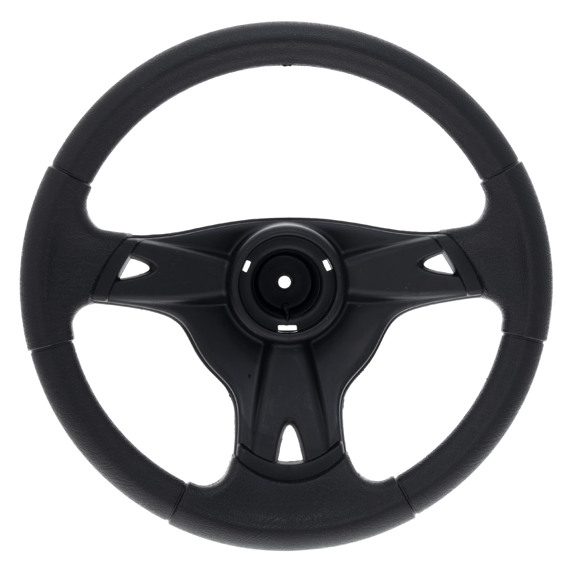 MTD steering wheel front view showing exact OEM fit and durable finish