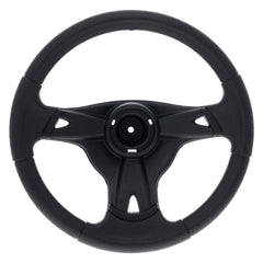 MTD steering wheel front view showing exact OEM fit and durable finish