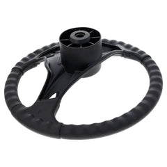 MTD steering wheel installed on mower demonstrating restored steering control