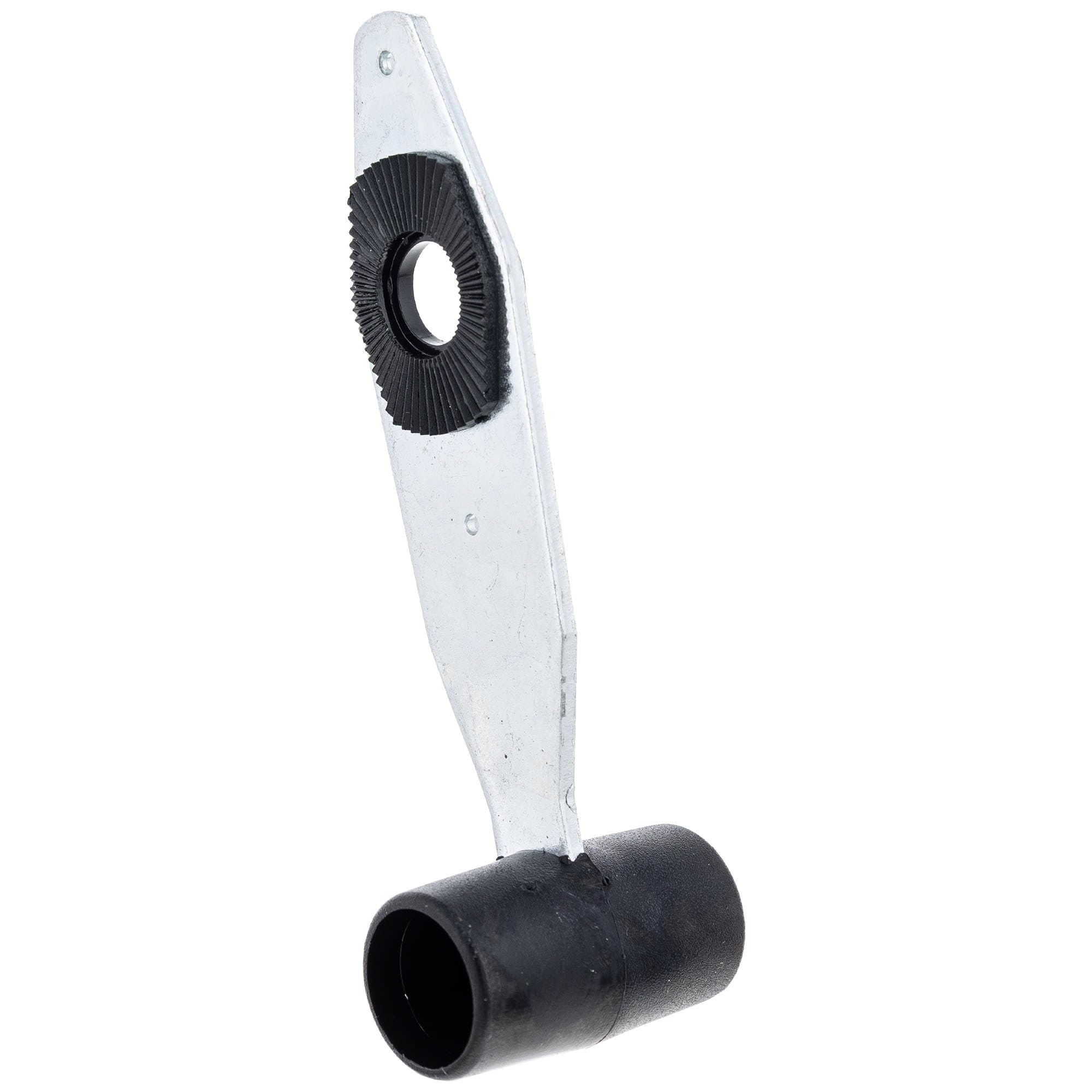 MTD Genuine Parts mounting holes close-up showing exact-fit installation benefit