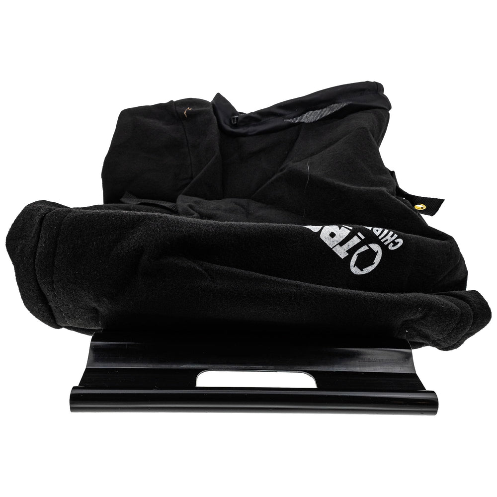 MTD Genuine Parts Troy-Bilt bag stored in garage showing organized replacement convenience