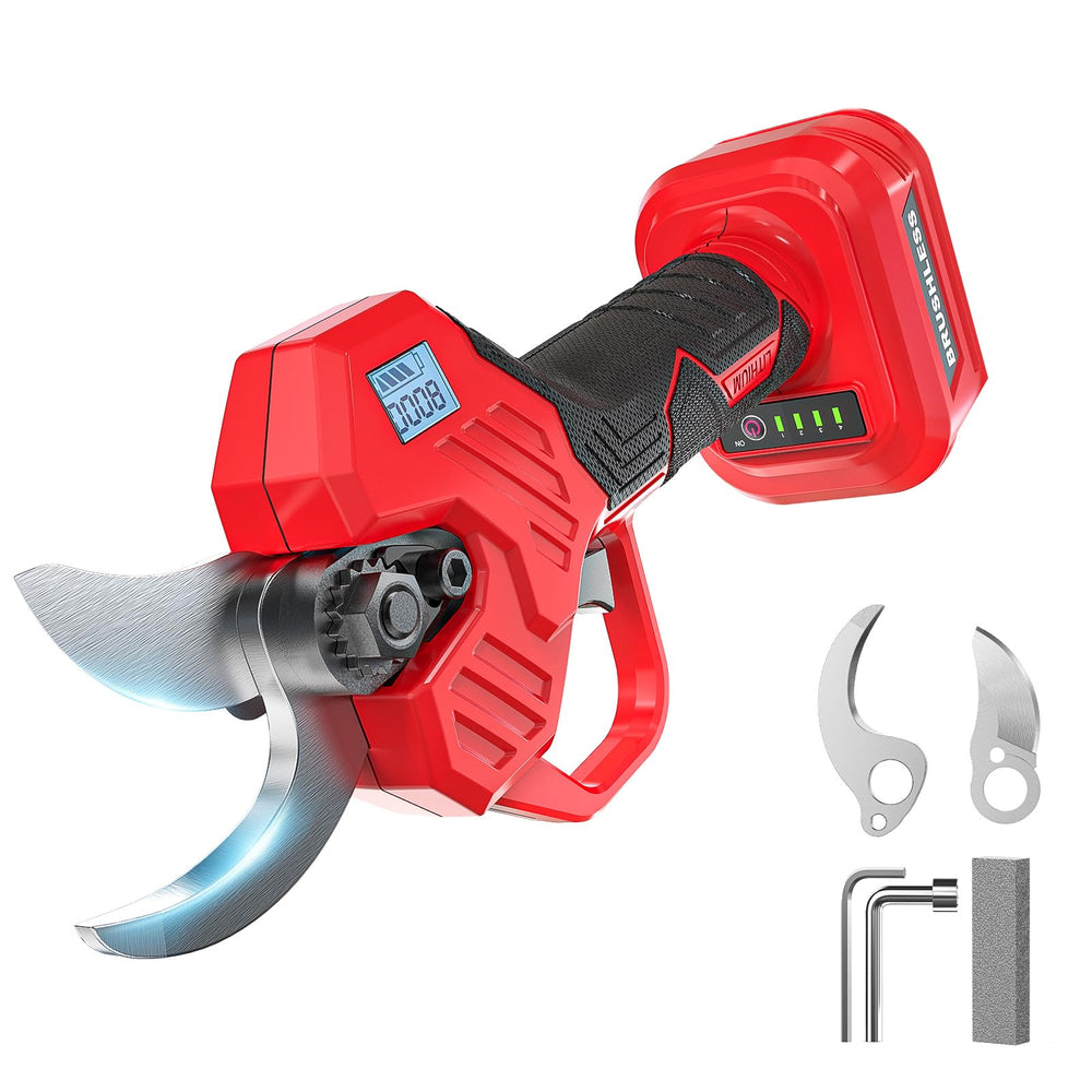 MtiolHig front view showing compact cordless shears, fast and balanced