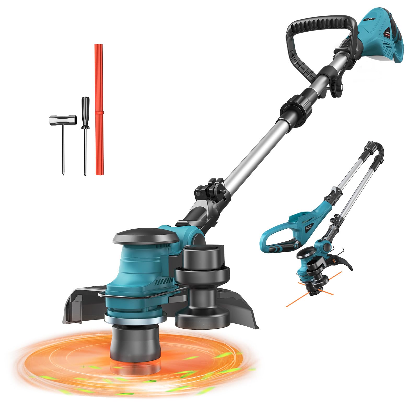 MtiolHig front view of the cordless 3-in-1 trimmer showing compact design and controls