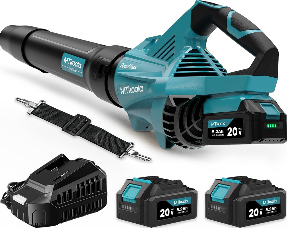 MTKOALA front view handheld blower showing ergonomic grip and portability benefit