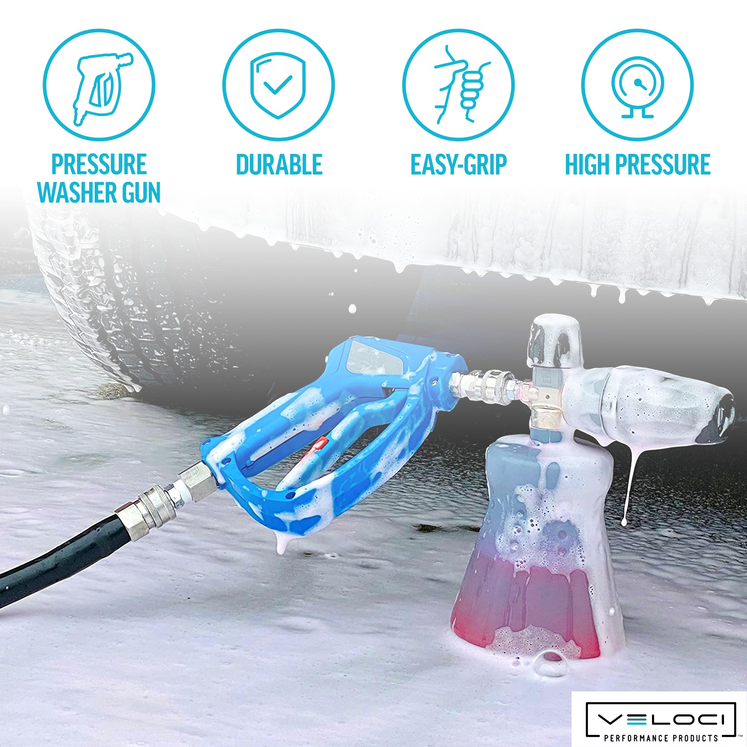 MTM Hydro ergonomic trigger and grip for reduced operator fatigue benefit