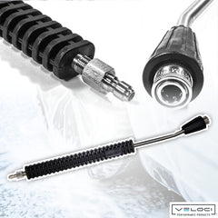 MTM Hydro retractable boot protecting vehicle surfaces and reducing overspray