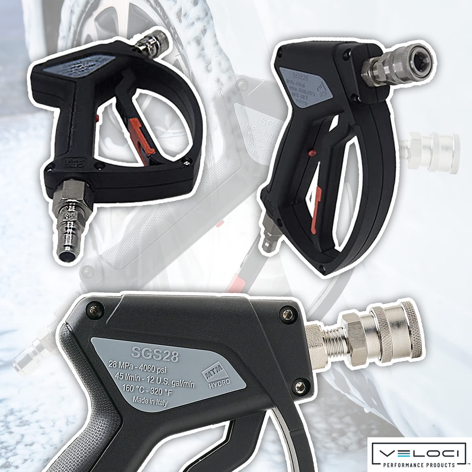 MTM Hydro SGS28 ergonomic grip close-up improving comfort during long jobs
