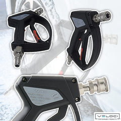 MTM Hydro SGS28 ergonomic grip close-up improving comfort during long jobs
