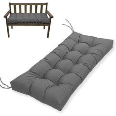MTMR front view of bench cushion showing tufted design and neat fit