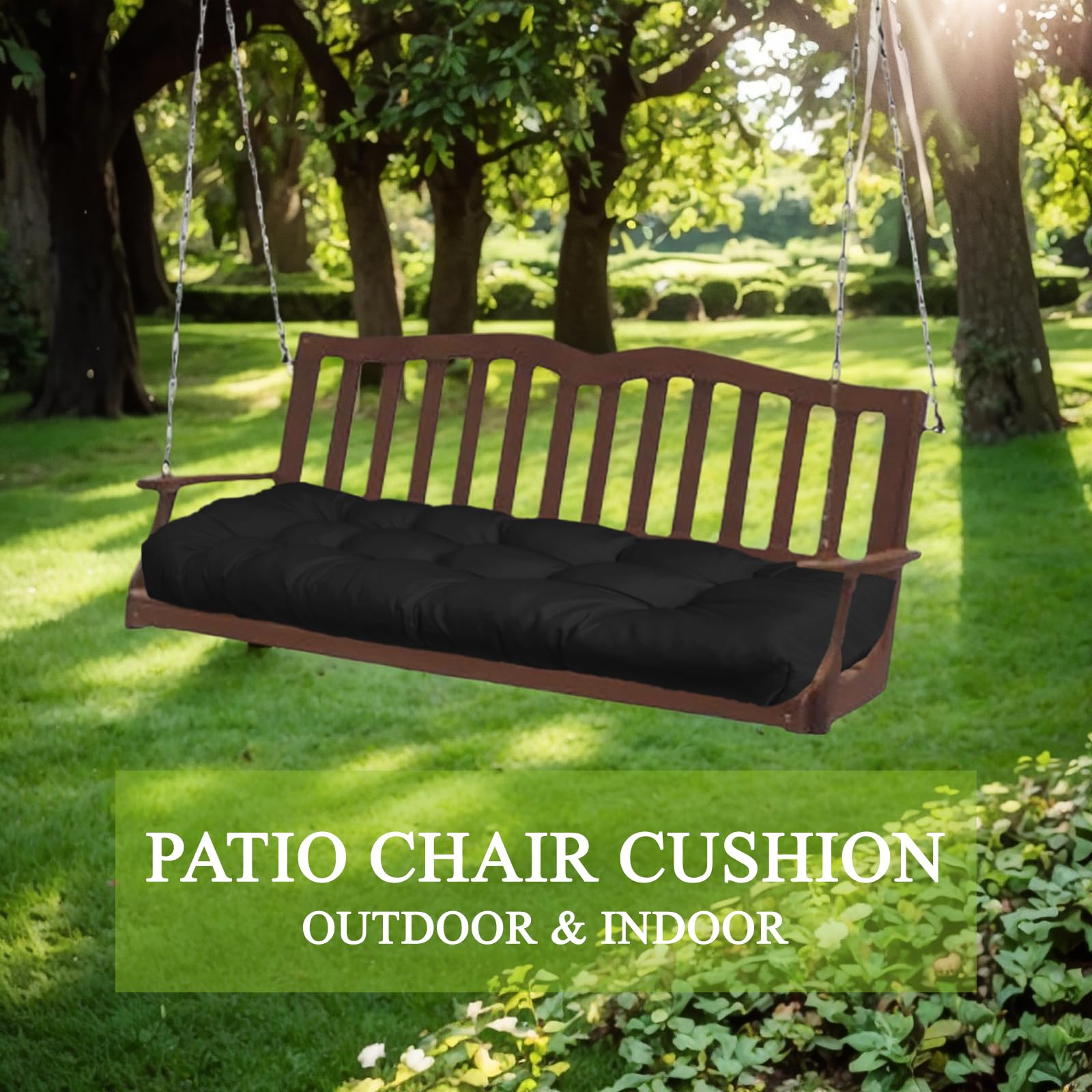 MTMR cushion next to ruler showing 44 by 19 inch size for bench compatibility