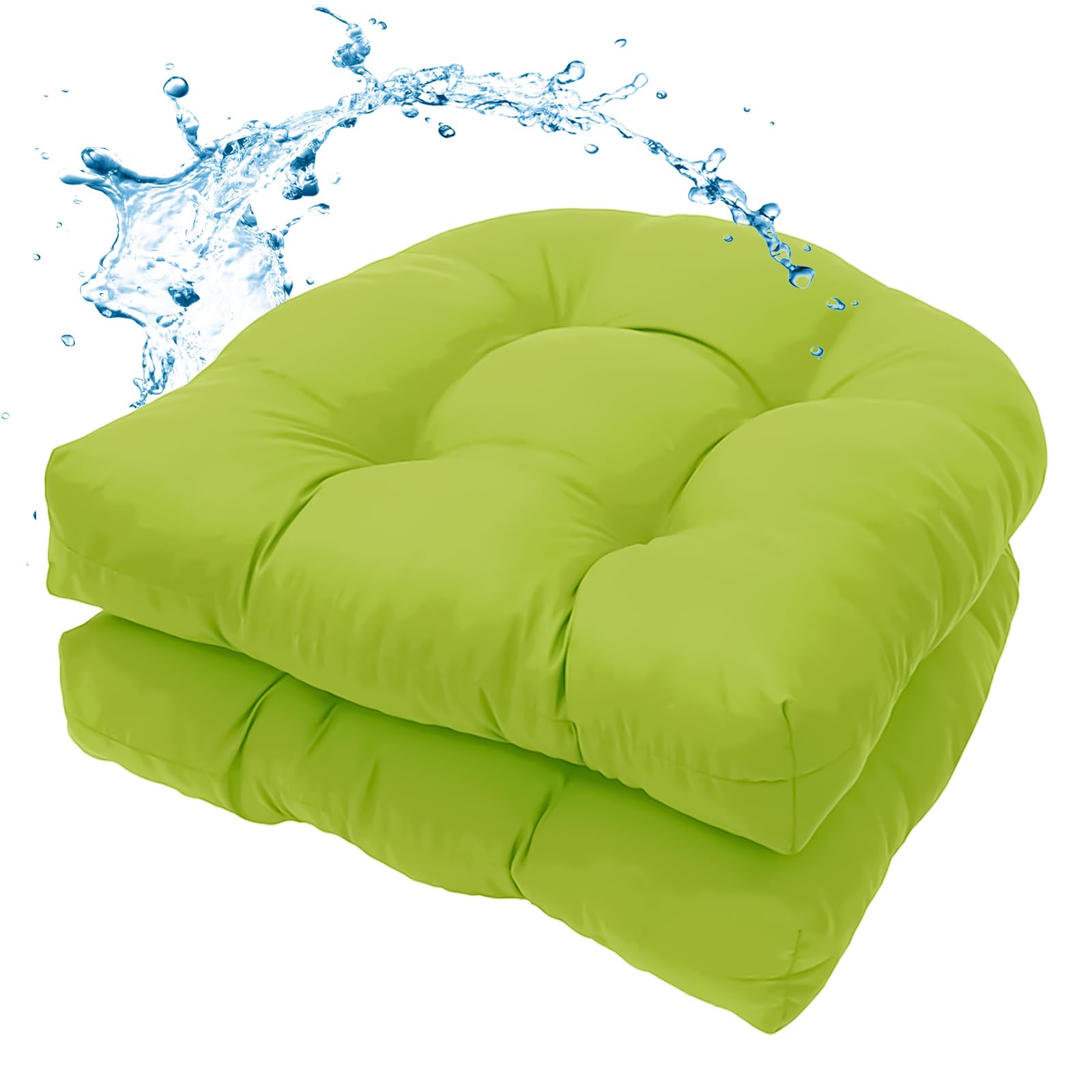 MTMR front view of two patio cushions showing fit and color benefits comfort