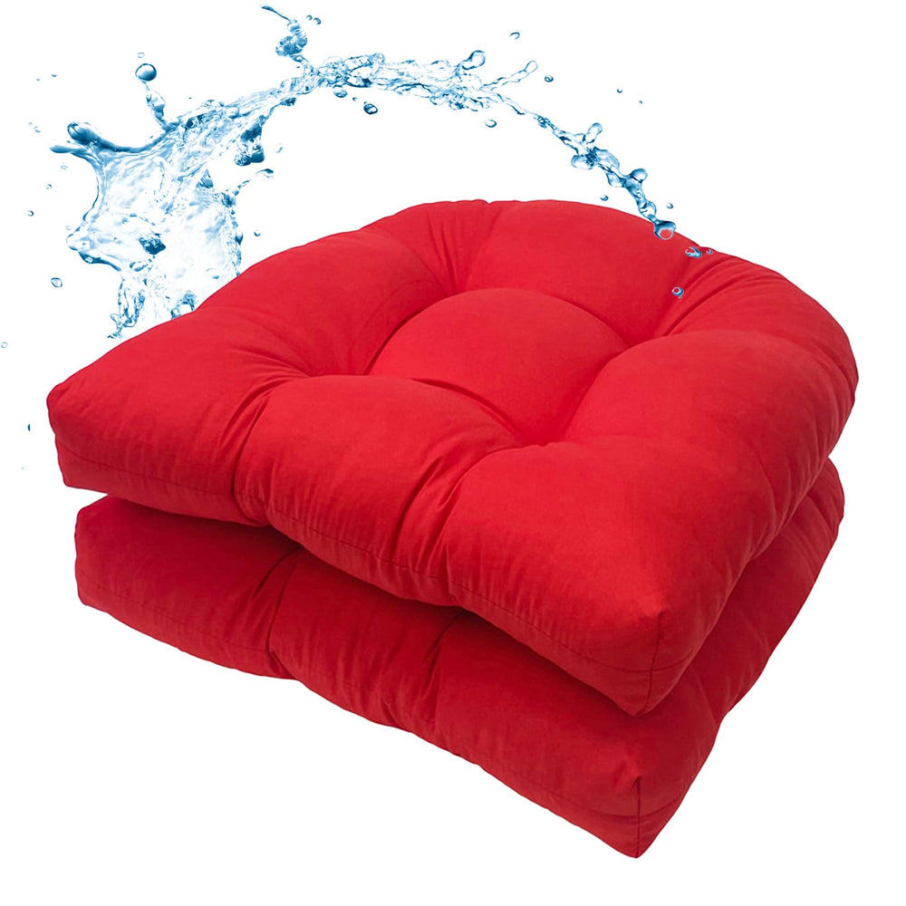 MTMR front view of two cushions showing neat tufting and comfort
